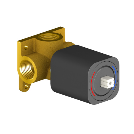 Смеситель встроенный с гигиеническим душем Timo Torne черный 4389/03SM